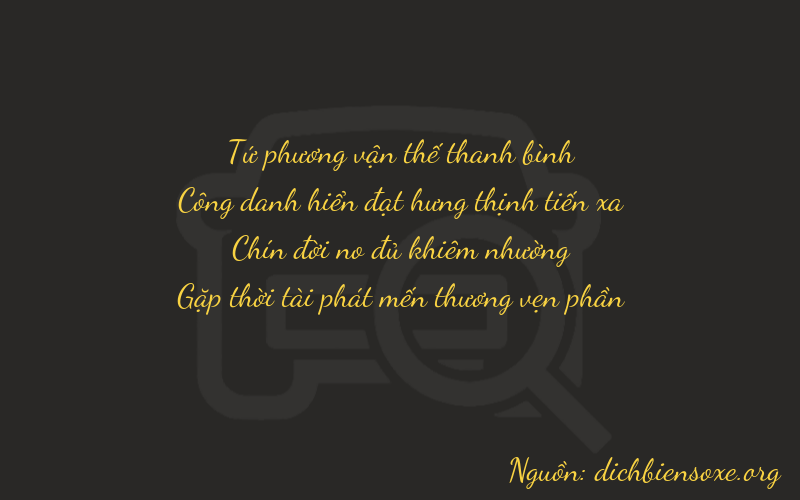 Thơ dịch biển số xe 4298