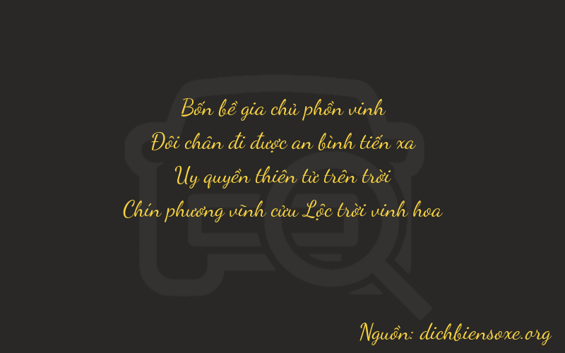 Thơ dịch biển số xe 4299