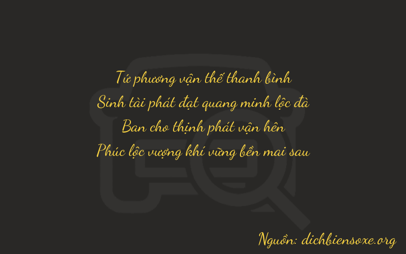Thơ dịch biển số xe 4326