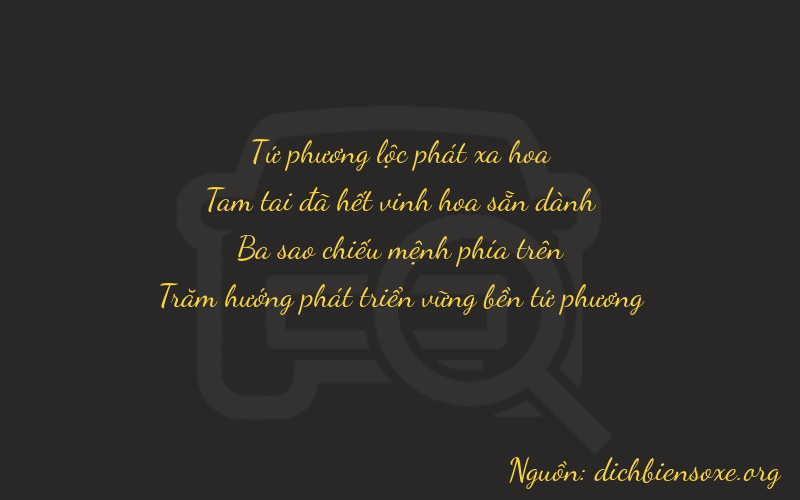 Thơ dịch biển số xe 4334