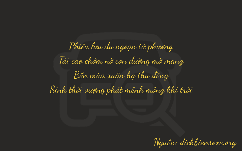 Thơ dịch biển số xe 4340