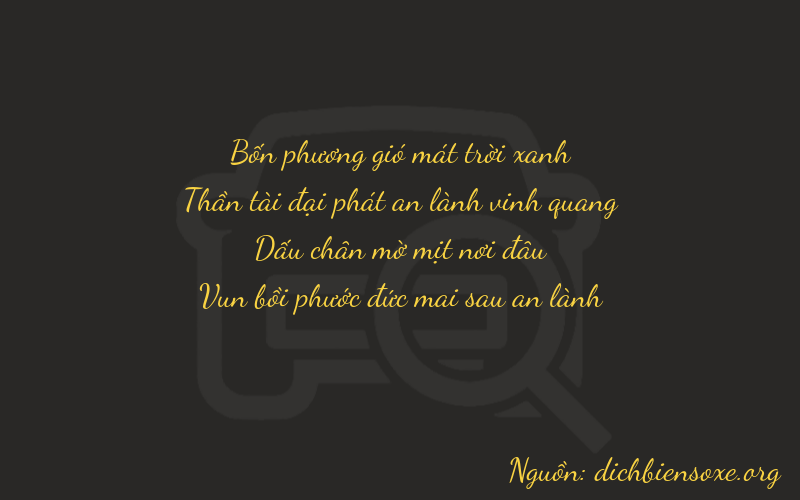 Thơ dịch biển số xe 4657