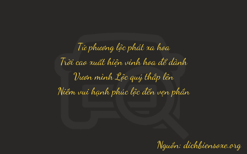 Thơ dịch biển số xe 4943