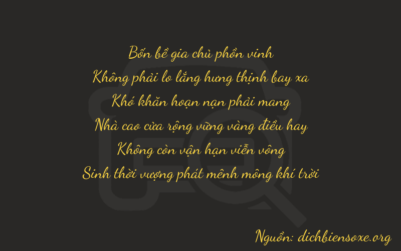 Thơ dịch biển số xe 40000