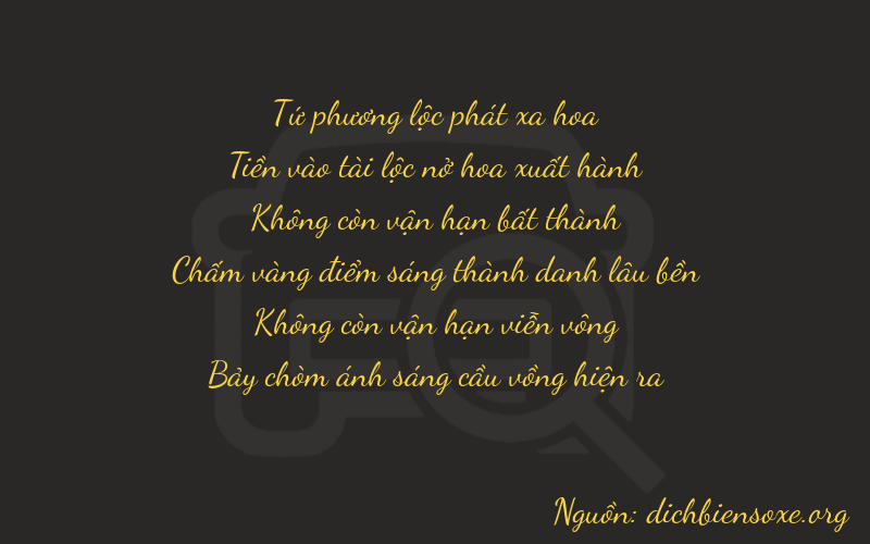 Thơ dịch biển số xe 40007
