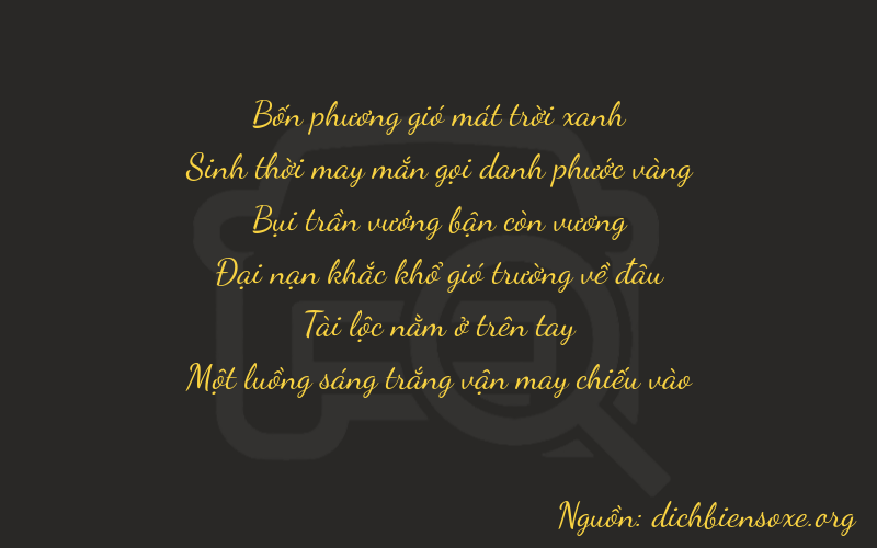 Thơ dịch biển số xe 40381
