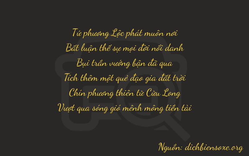 Thơ dịch biển số xe 40393