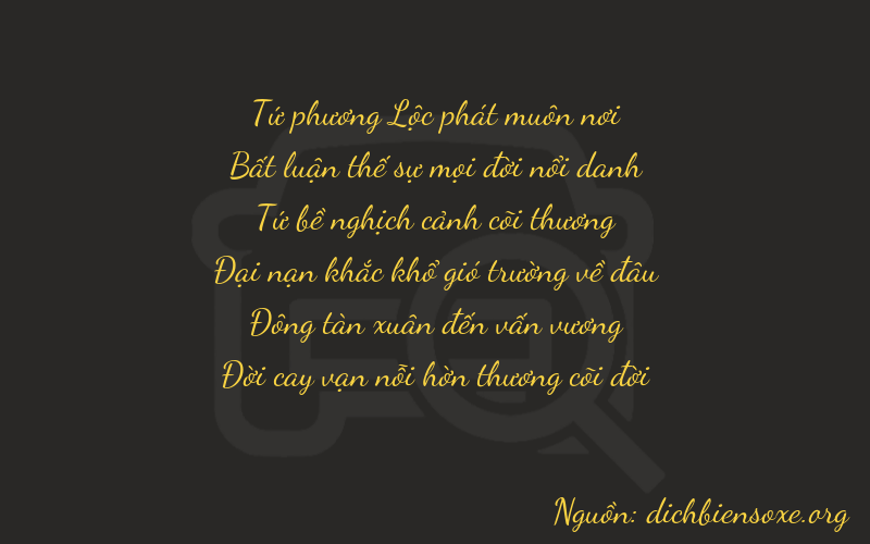 Thơ dịch biển số xe 40447