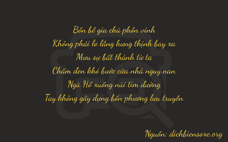 Thơ dịch biển số xe 40450