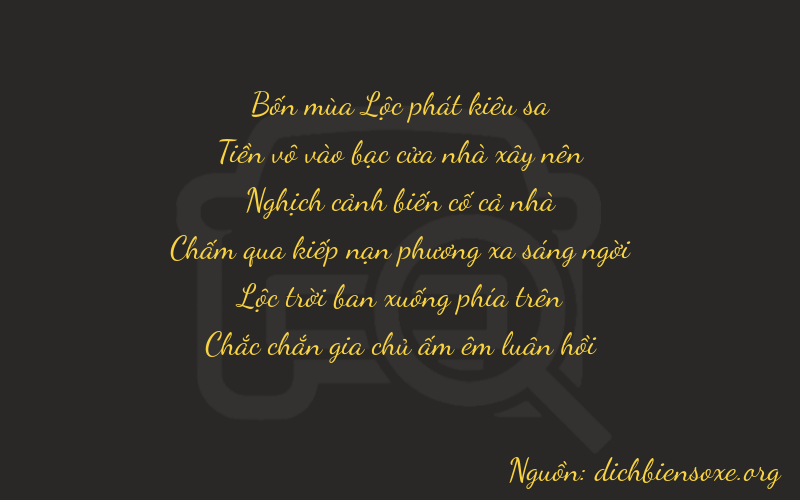Thơ dịch biển số xe 40461