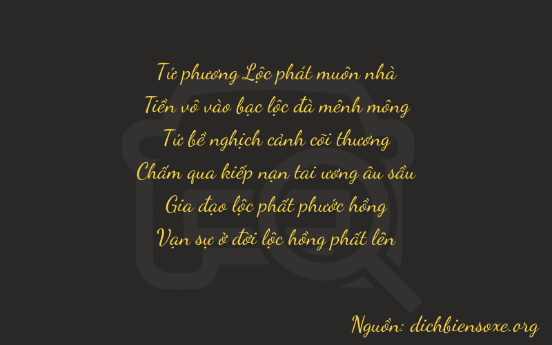 Thơ dịch biển số xe 40464