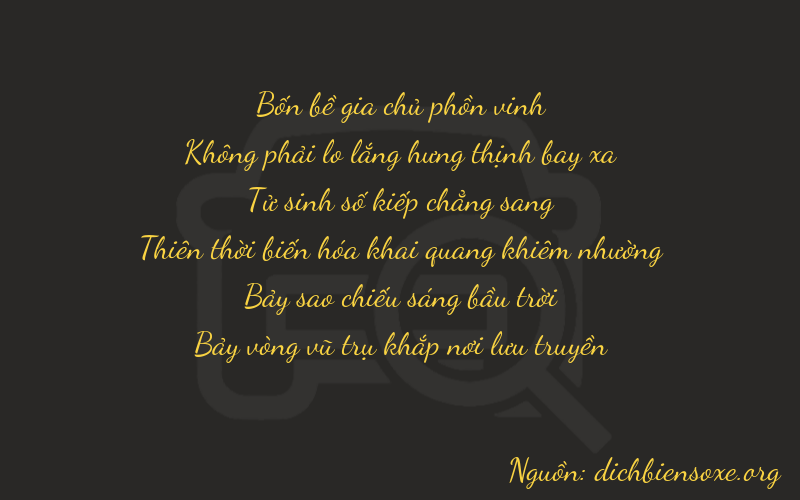 Thơ dịch biển số xe 40477