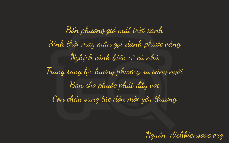 Thơ dịch biển số xe 40480