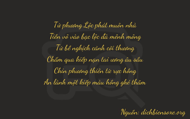Thơ dịch biển số xe 40491