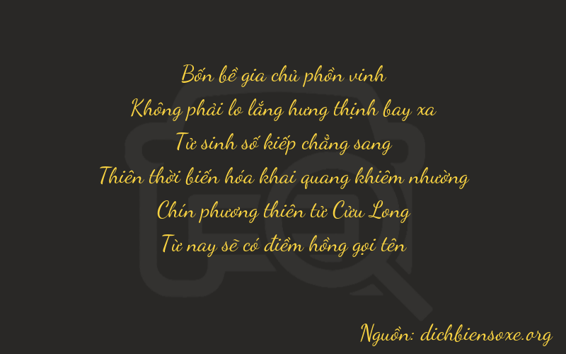 Thơ dịch biển số xe 40495