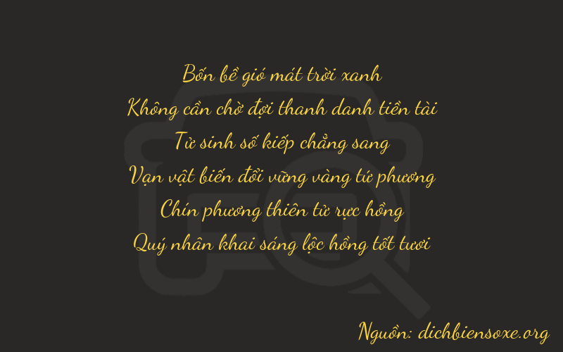 Thơ dịch biển số xe 40496