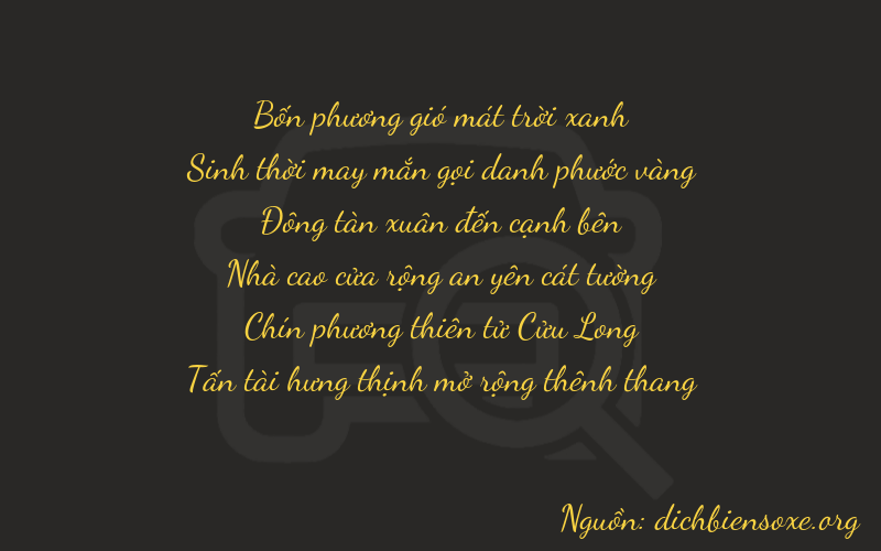 Thơ dịch biển số xe 40498