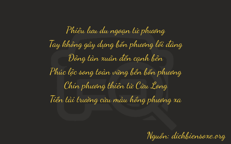 Thơ dịch biển số xe 40499