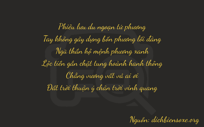 Thơ dịch biển số xe 40508
