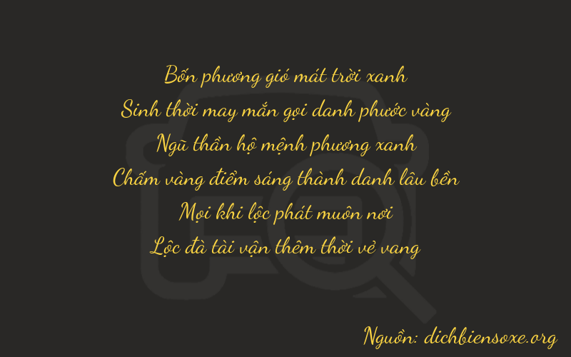 Thơ dịch biển số xe 40516