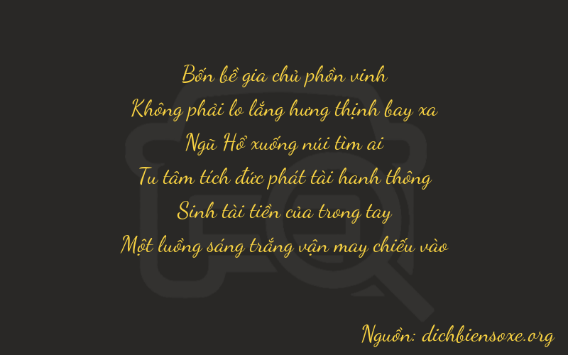 Thơ dịch biển số xe 40531