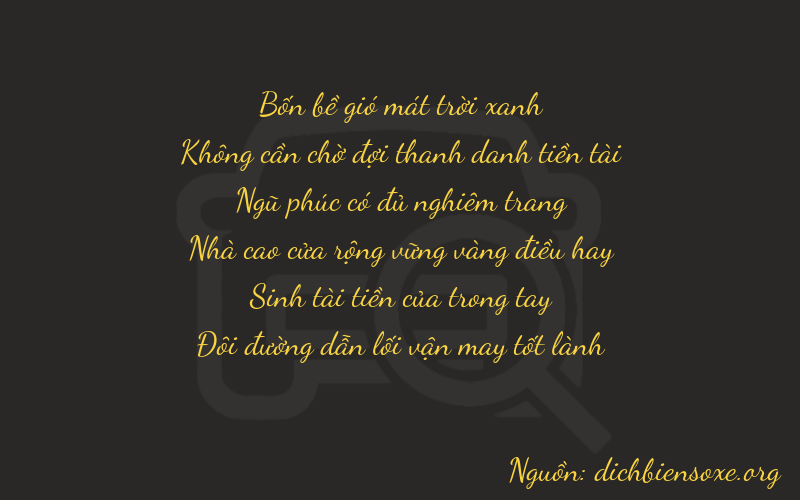 Thơ dịch biển số xe 40532