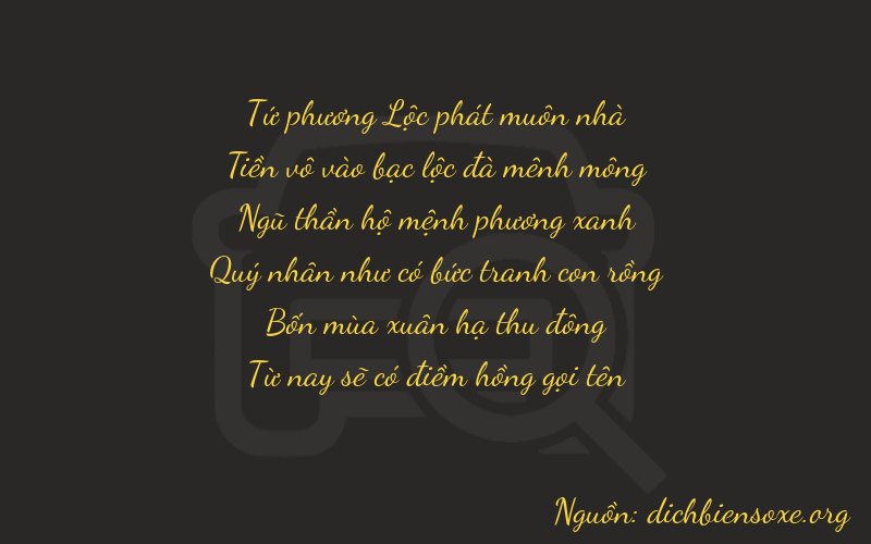 Thơ dịch biển số xe 40545