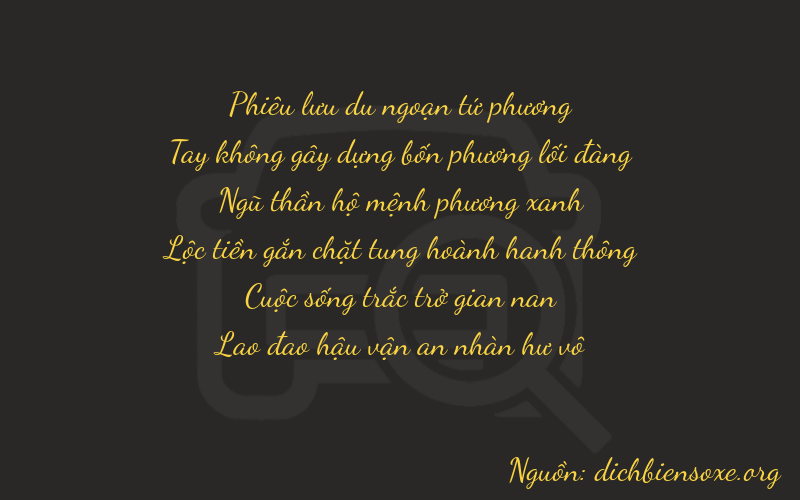 Thơ dịch biển số xe 40553