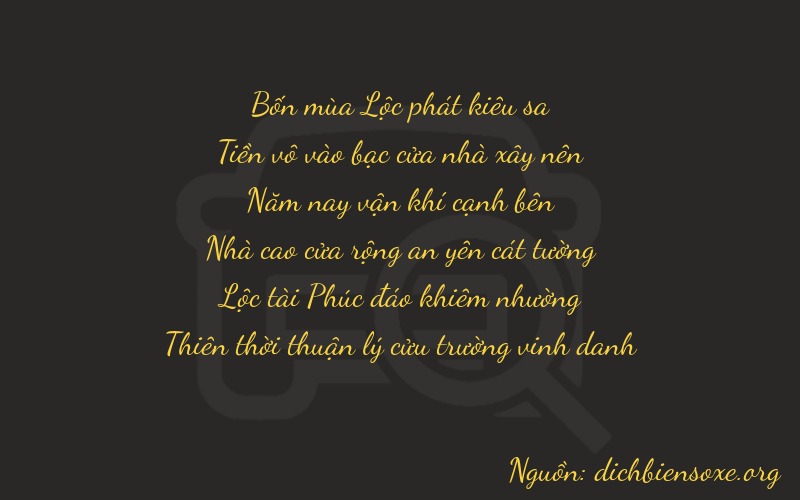 Thơ dịch biển số xe 40569