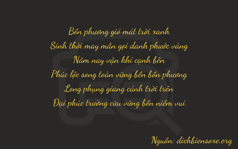 Thơ dịch biển số xe 40579