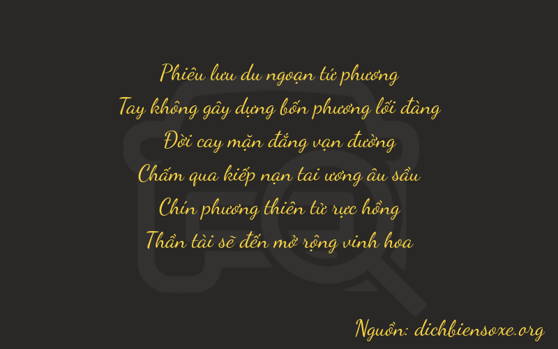 Thơ dịch biển số xe 40598