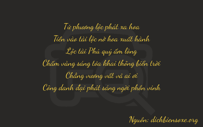 Thơ dịch biển số xe 40601