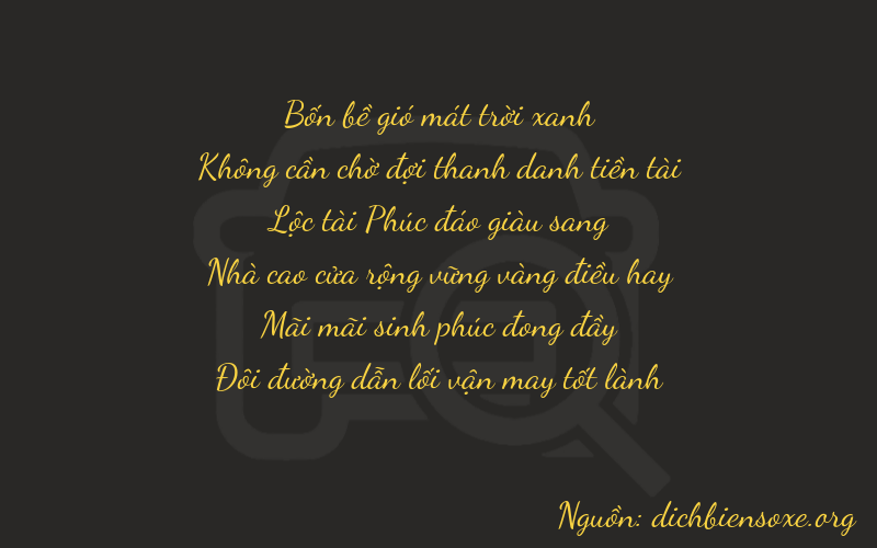 Thơ dịch biển số xe 40622
