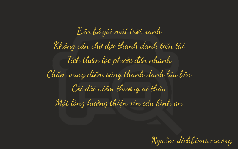 Thơ dịch biển số xe 40649