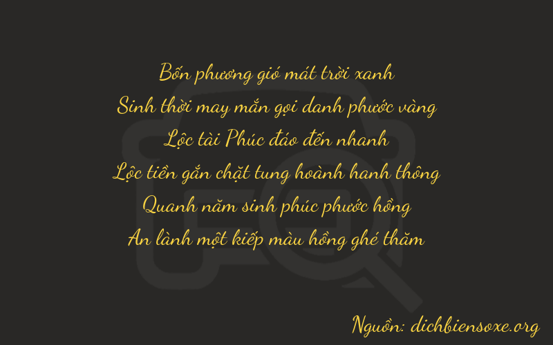 Thơ dịch biển số xe 40651