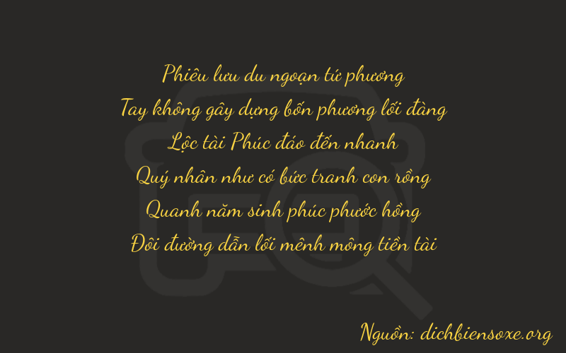 Thơ dịch biển số xe 40652