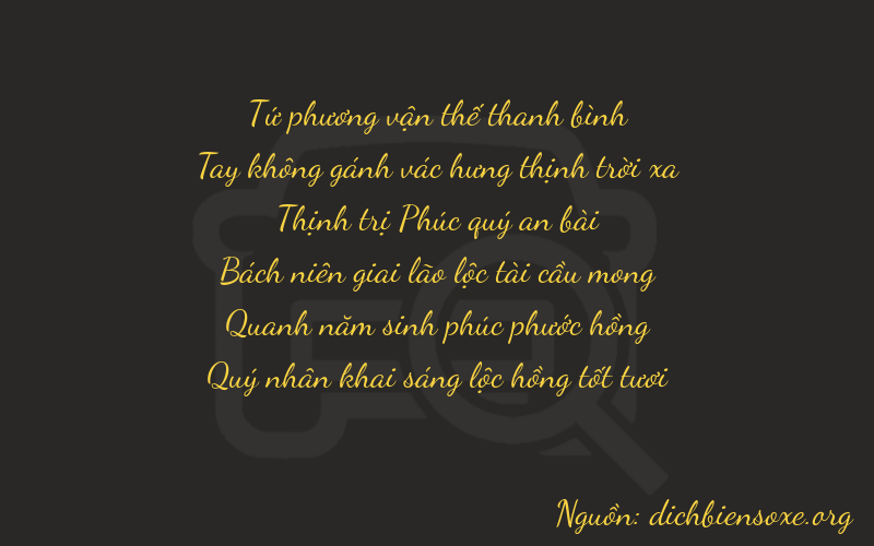 Thơ dịch biển số xe 40656