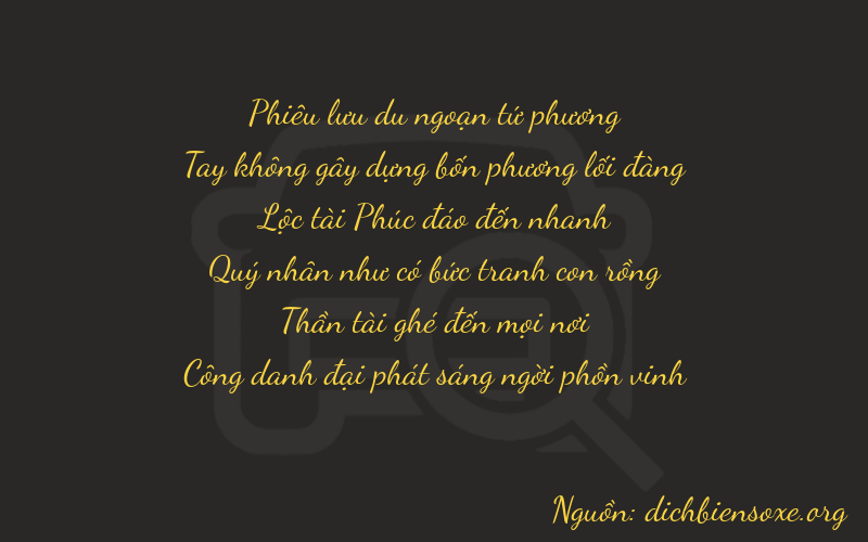 Thơ dịch biển số xe 40661