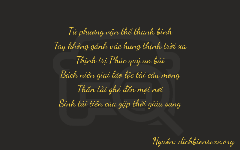 Thơ dịch biển số xe 40665