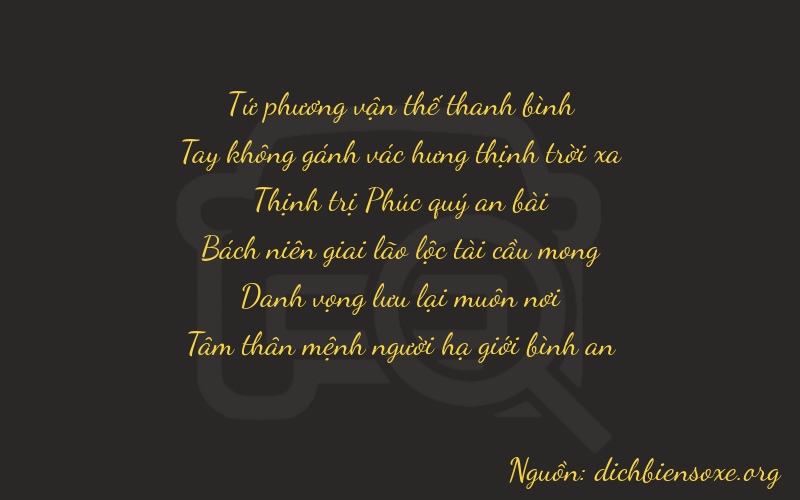 Thơ dịch biển số xe 40683