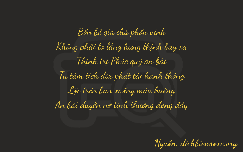 Thơ dịch biển số xe 40684