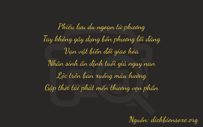 Thơ dịch biển số xe 40688