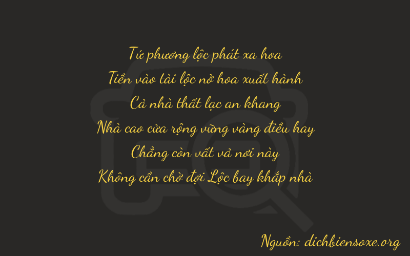 Thơ dịch biển số xe 40700