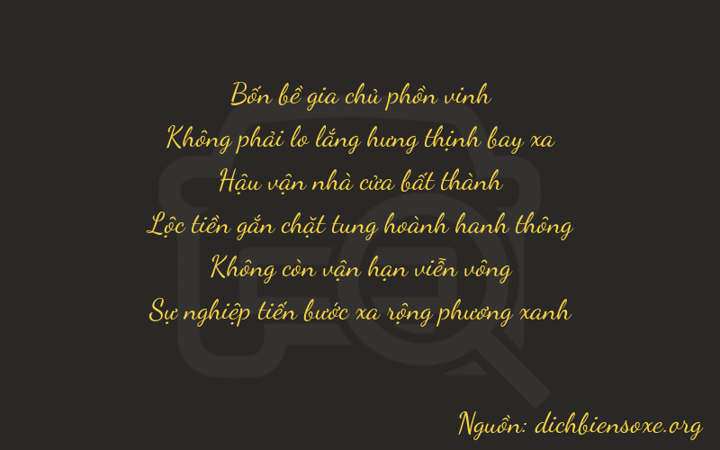 Thơ dịch biển số xe 40702