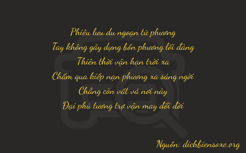 Thơ dịch biển số xe 40706