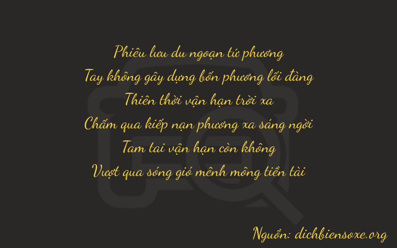 Thơ dịch biển số xe 40733