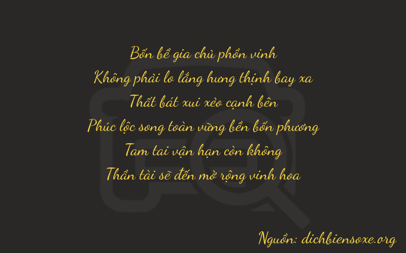 Thơ dịch biển số xe 40738