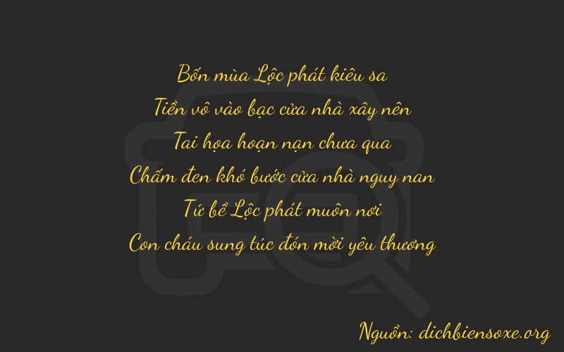 Thơ dịch biển số xe 40740
