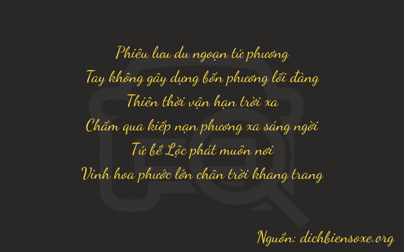 Thơ dịch biển số xe 40742