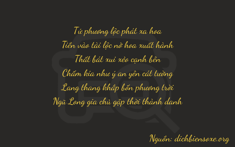 Thơ dịch biển số xe 40745